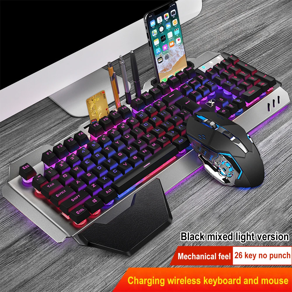 Gaming Keyboard And Mouse Combo - K680 akumulator 2.4G bezprzewodowy pakiet klawiatura