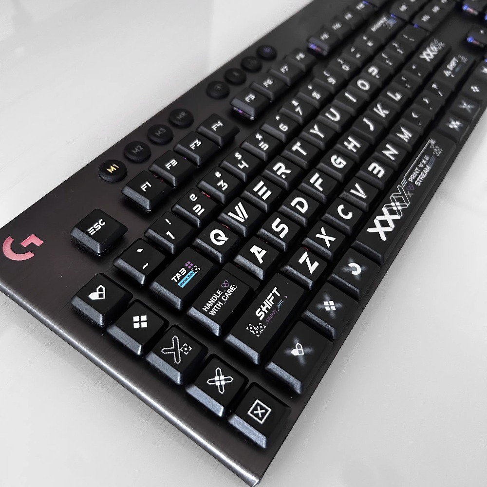 Gaming Keyboard Tkl - Kompatybilne z nakładkami na klawisze Logitech