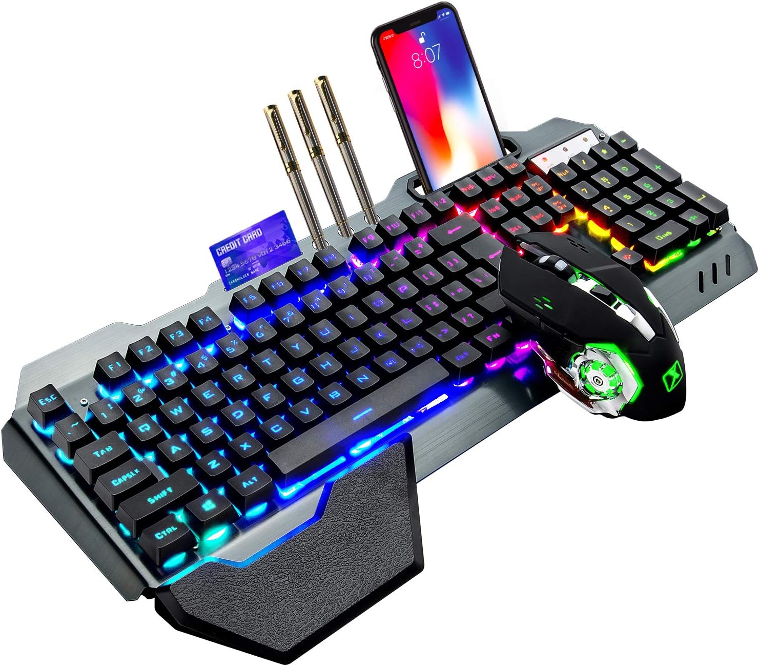 Gaming Keyboard Ergonomic - Bezprzewodowa klawiatura i mysz do gier