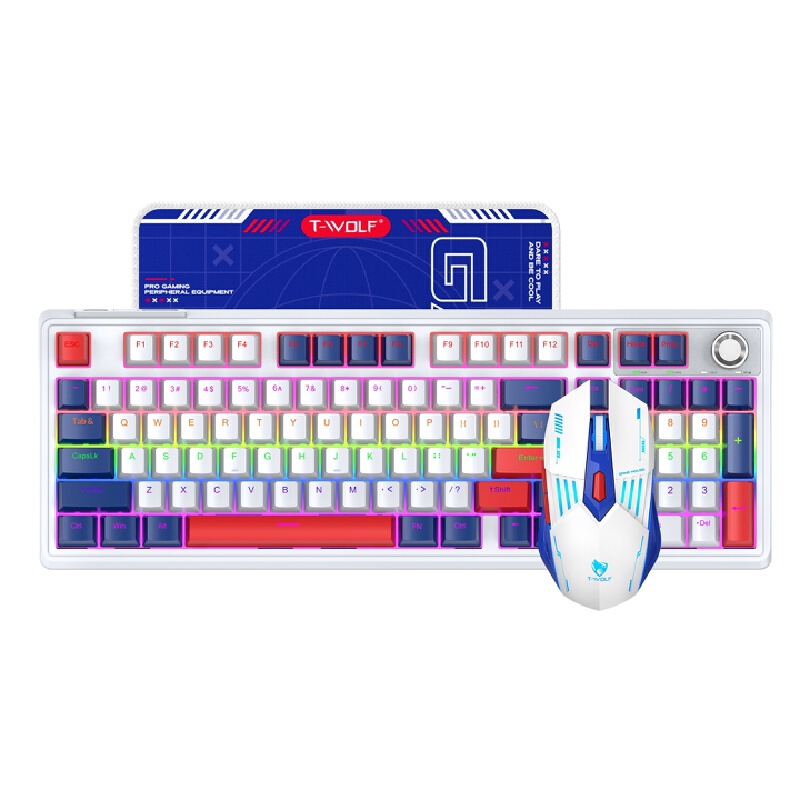 Gaming Keyboard And Mouse Combo Wireless - Zestaw Klawiatura Mechaniczna i Mysz RGB