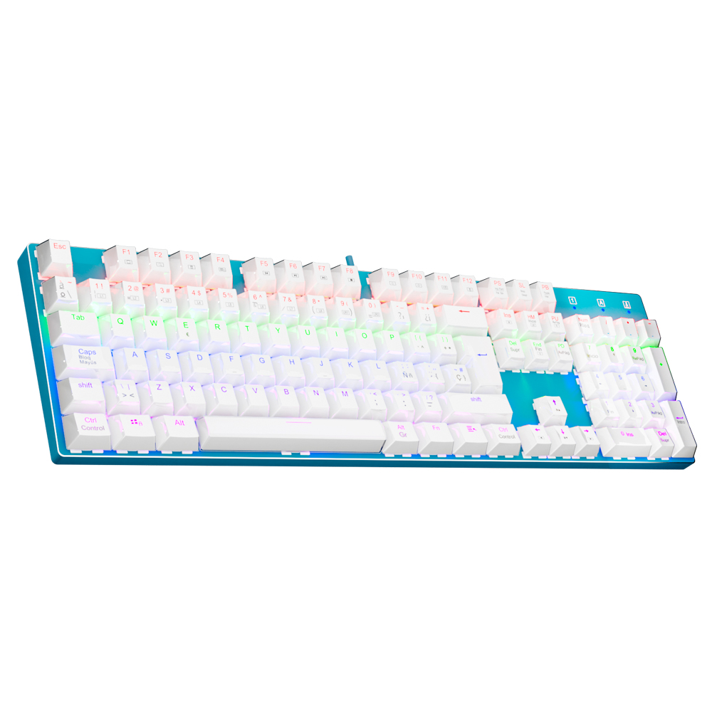 Gaming Keyboard Blue Switches - E-YOOSO Z88 Rainbow FALCON USB Mechaniczna
