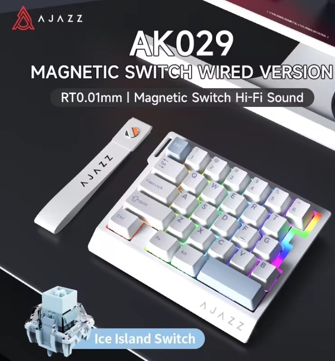 Gaming Keyboard Mini Mechanical - Klawiatura gamingowa przewodowa AK029, obsługiwana jedną