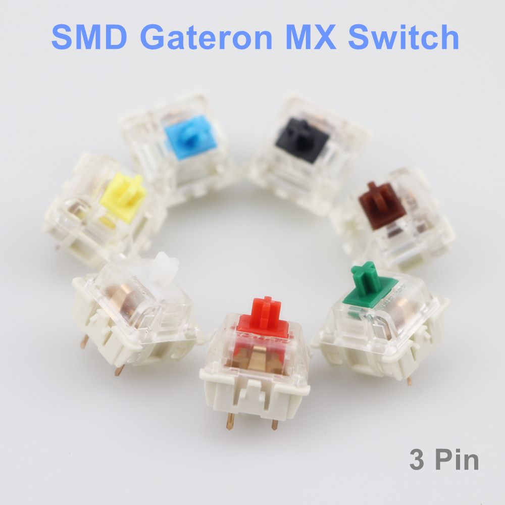 Gaming Keyboard Blue Switches - Gateron SMD przełączniki czarny czerwony brązowy