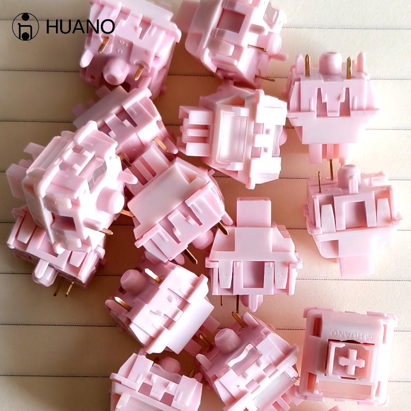 Gaming Keyboard Mini Mechanical - Przełączniki HUANO Sakura V2 5-pinowe 35g