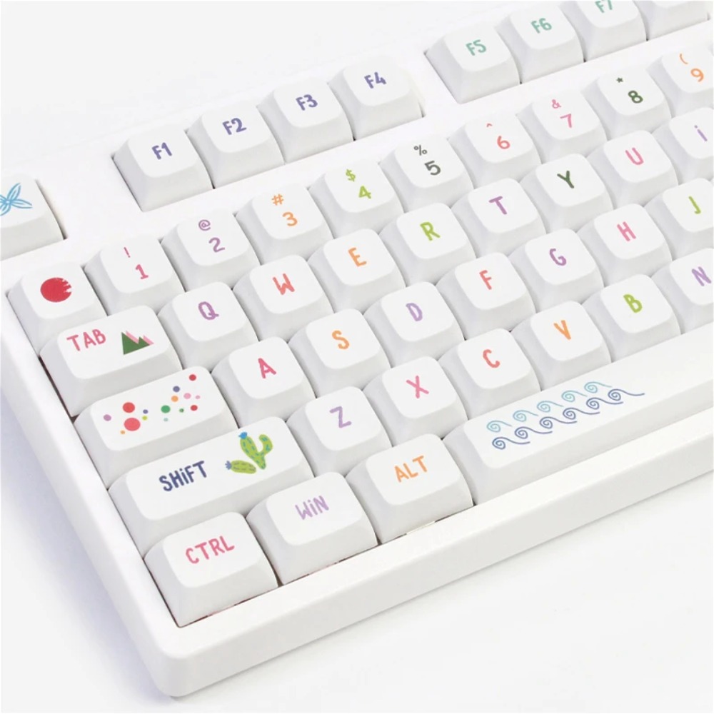 Gaming Keyboard Tkl - Klawisze Vibrant Summer Art 128 klawiszy