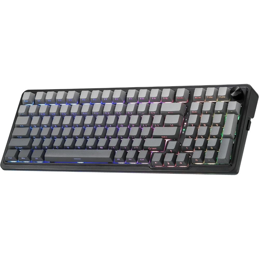 Gaming Keyboard No Noise - Bezprzewodowa mechaniczna klawiatura gamingowa z 98