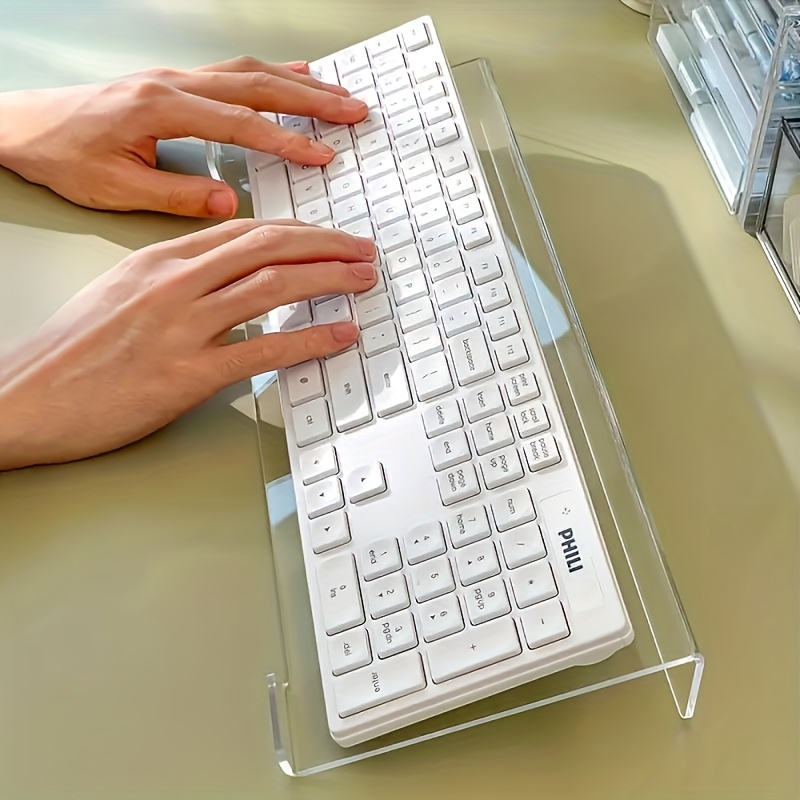 Gaming Keyboard Brand - Akrylowy stojak na klawiaturę, przezroczysty organizer