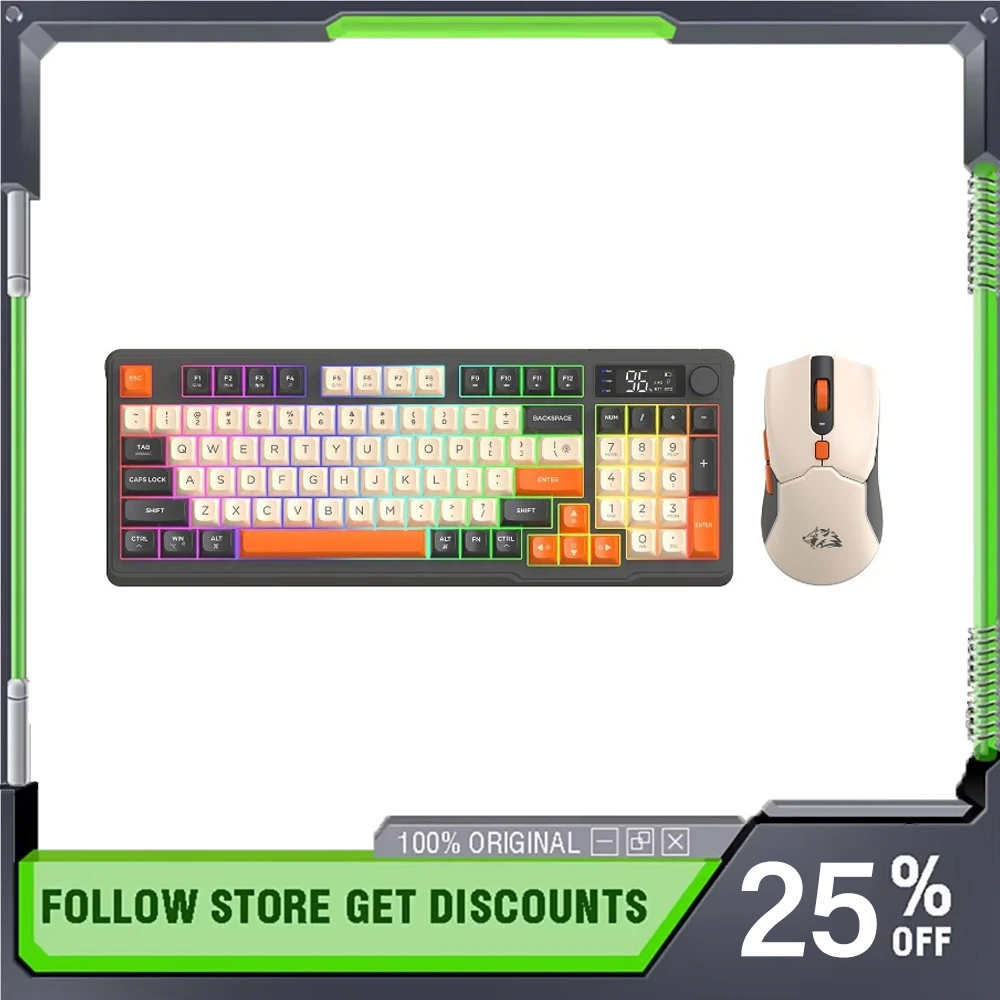 Gaming Keyboard Mouse Set - Bezprzewodowy zestaw klawiatury mechanicznej i myszy