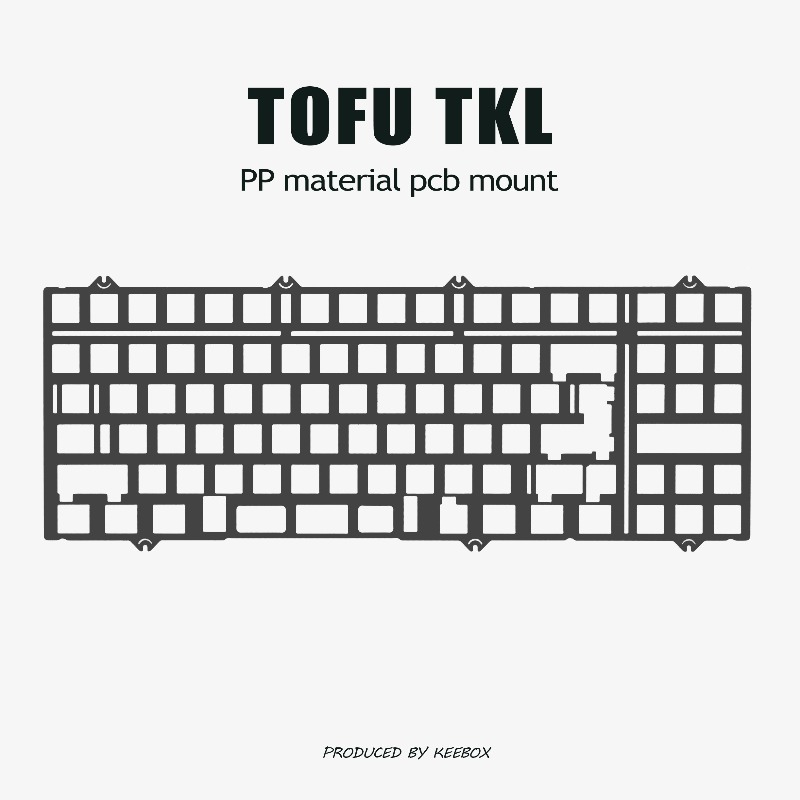 Gaming Keyboard Tkl - Płytka pozycjonująca klawiaturę TOFU TKL, aluminiowa,