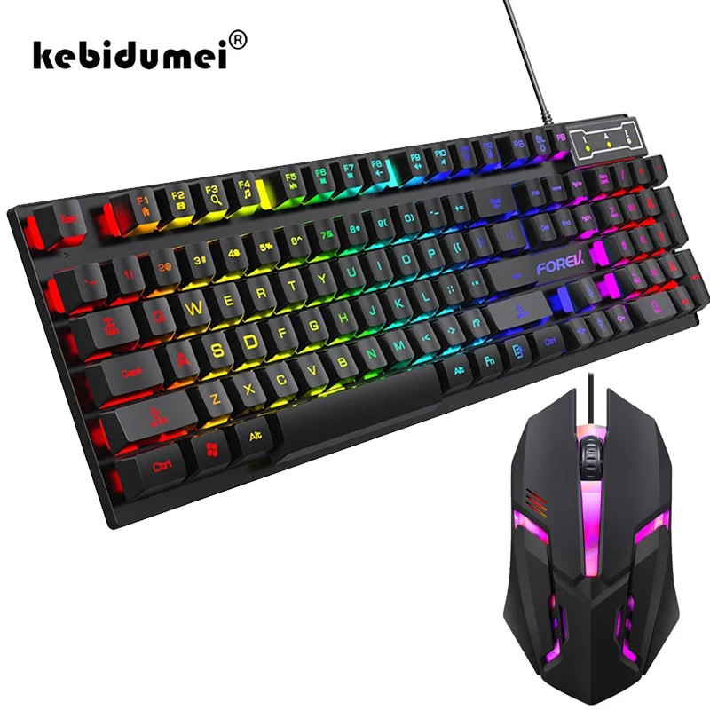 Gaming Keyboard Half - 104-klawiszowa podświetlana mechaniczna klawiatura przewodowa do