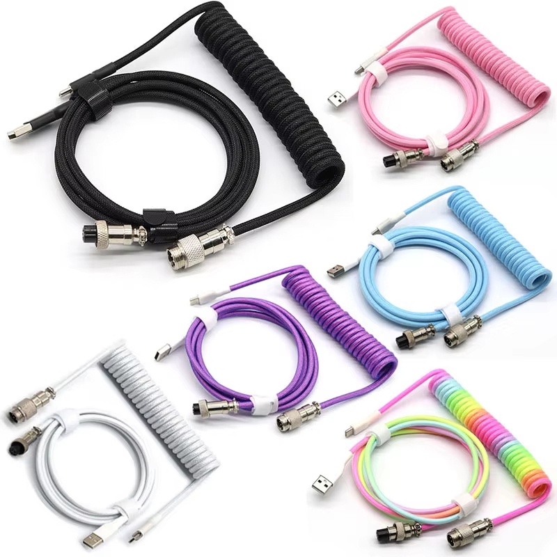 Coiled Usb Cable - Kabel spiralny USB typu C do