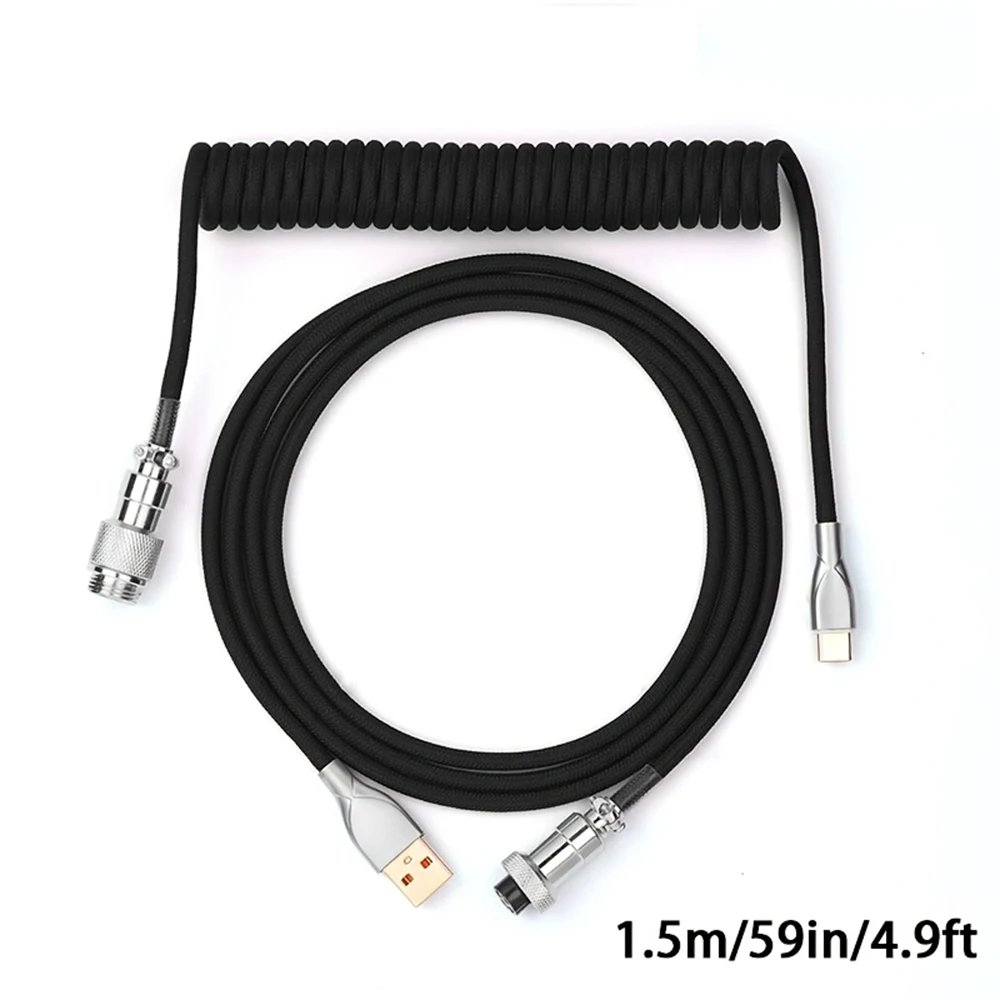 Coiled Usb Cable - Kabel spiralny do klawiatury 1,5 m