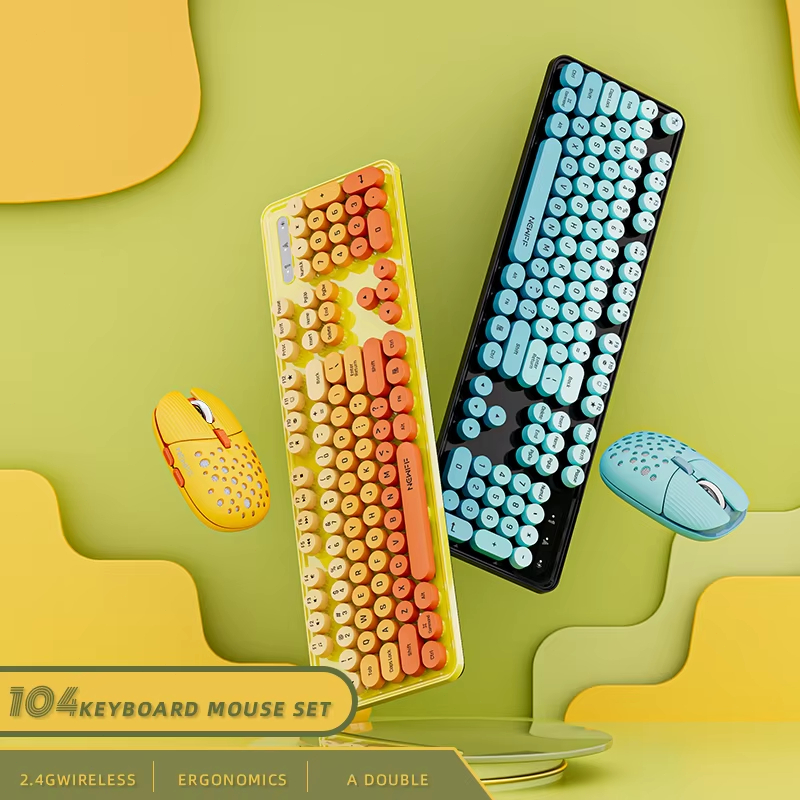 Gaming Keyboard And Mouse Combo Wireless - Zestaw bezprzewodowej klawiatury i myszy do