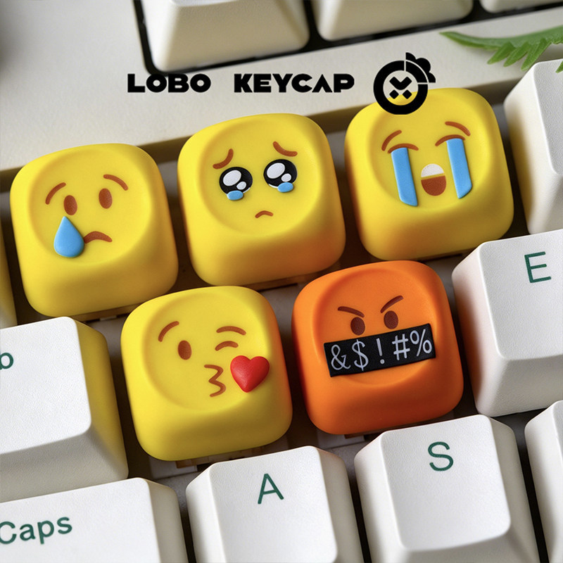 Gorące Emoji Keycapy Kawaii Pe – Gaming Keyboard Emoji recenzja i cena