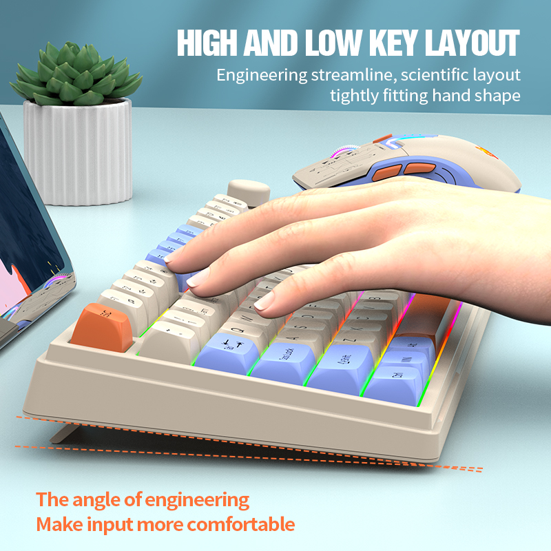 Bezprzewodowy zestaw klawiatur – Gaming Keyboard Ergonomic recenzja i cena