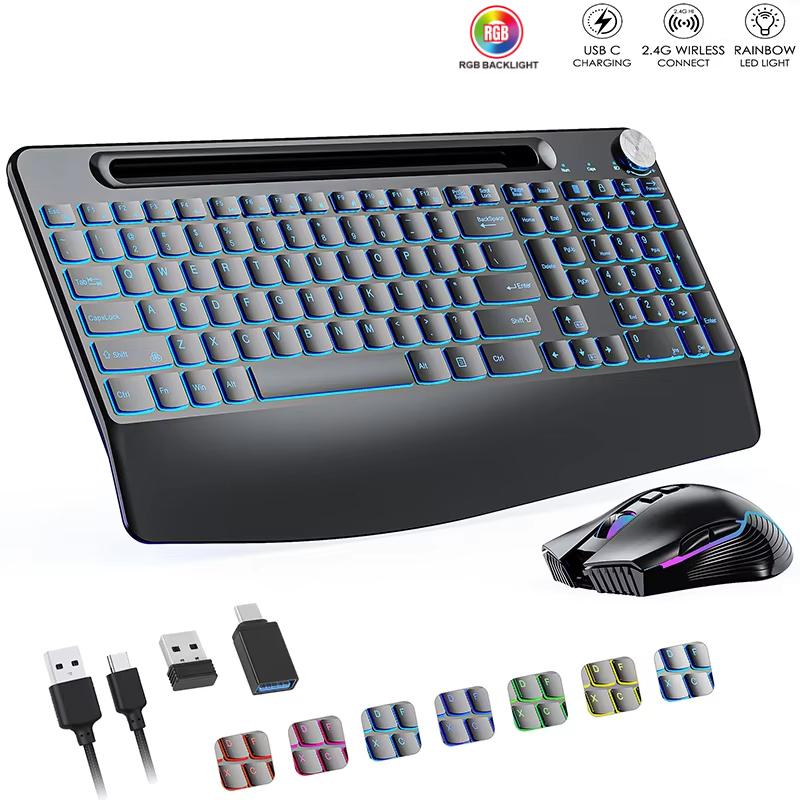 Bezprzewodowa klawiatura i mys – Gaming Keyboard Mouse Set recenzja i cena