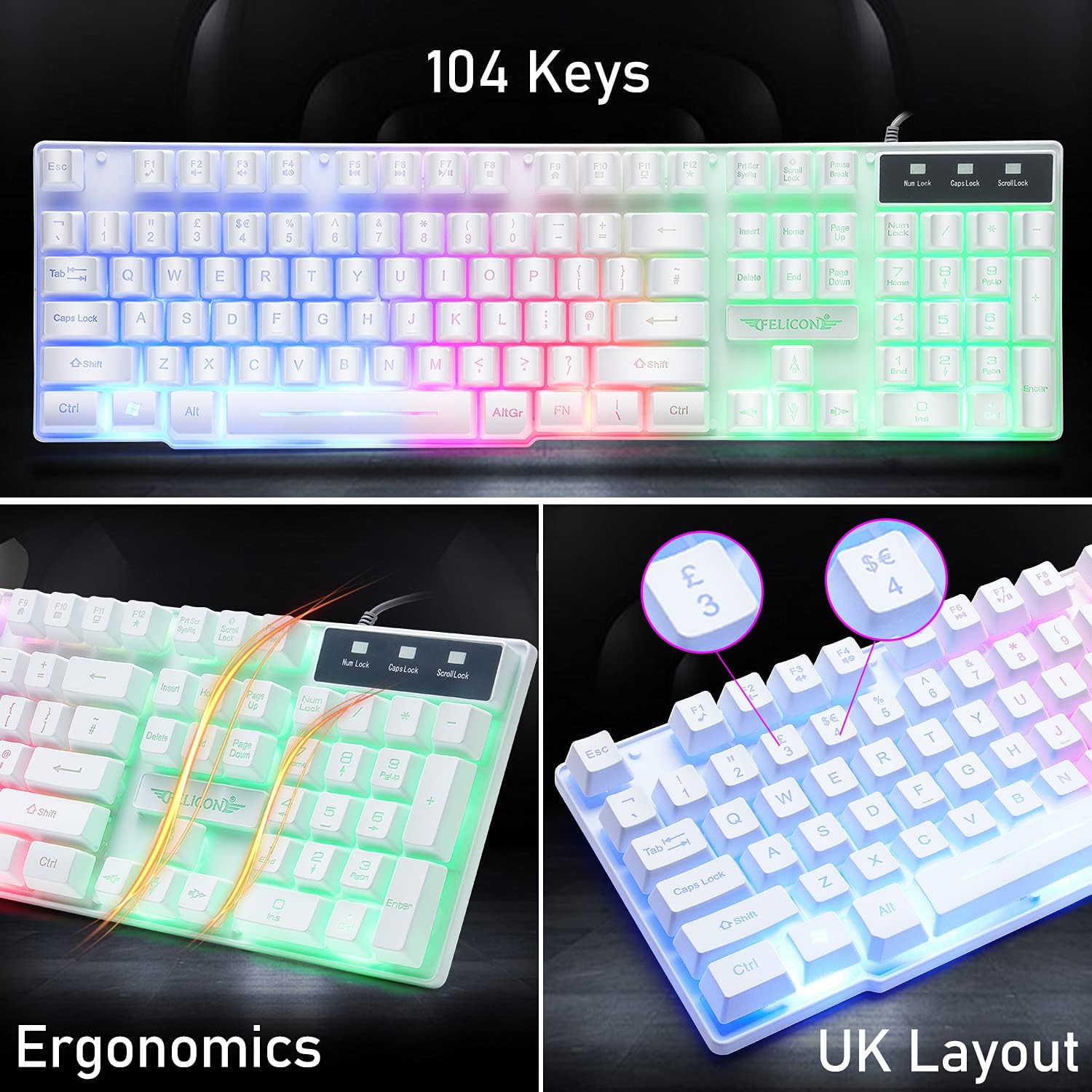 MAMBASNAKE T11 UK 100% Zestaw  – Gaming Keyboard Ergonomic recenzja i cena
