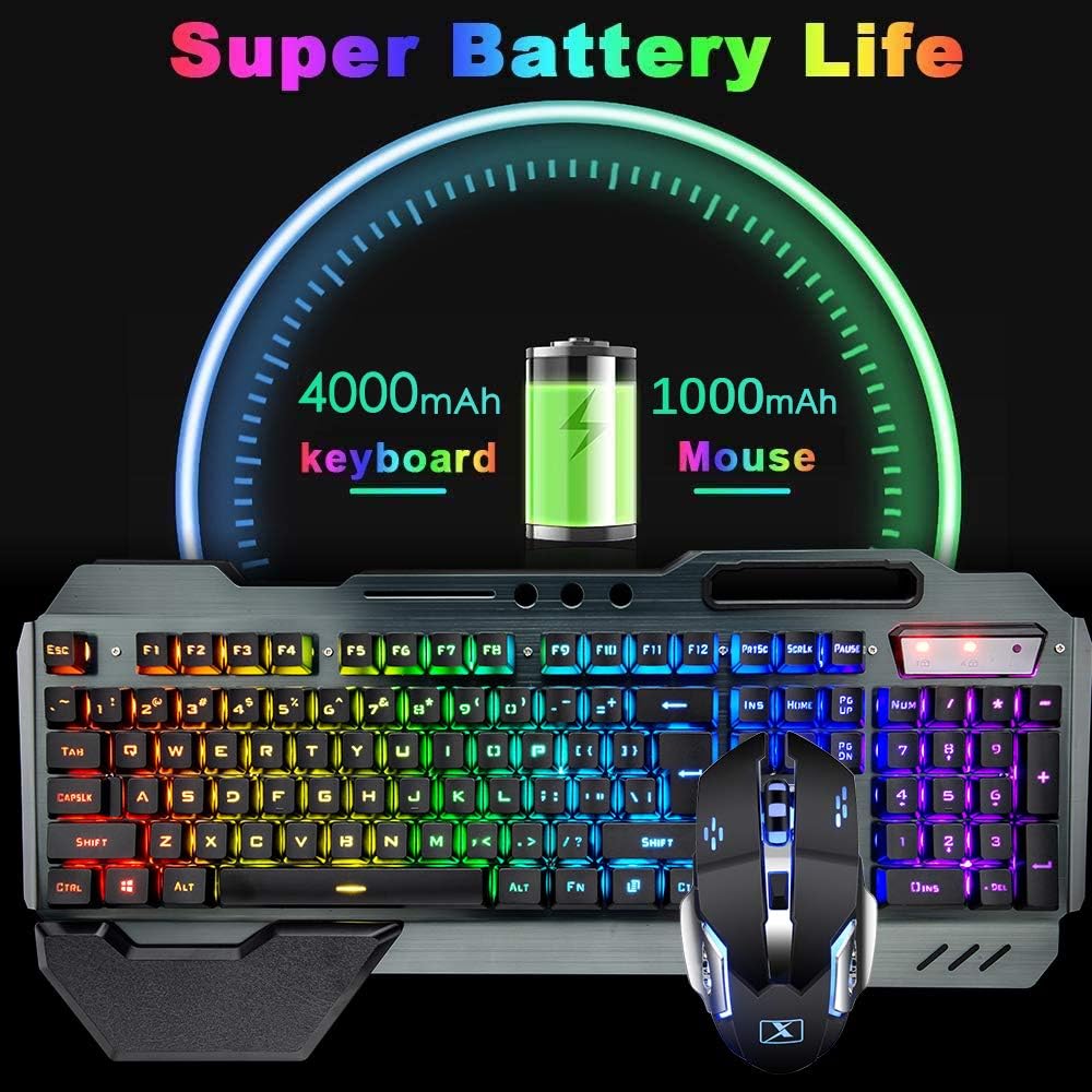 Bezprzewodowa klawiatura i mys – Gaming Keyboard Ergonomic recenzja i cena