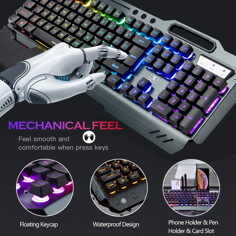 Bezprzewodowa klawiatura i mys – Gaming Keyboard Ergonomic recenzja i cena