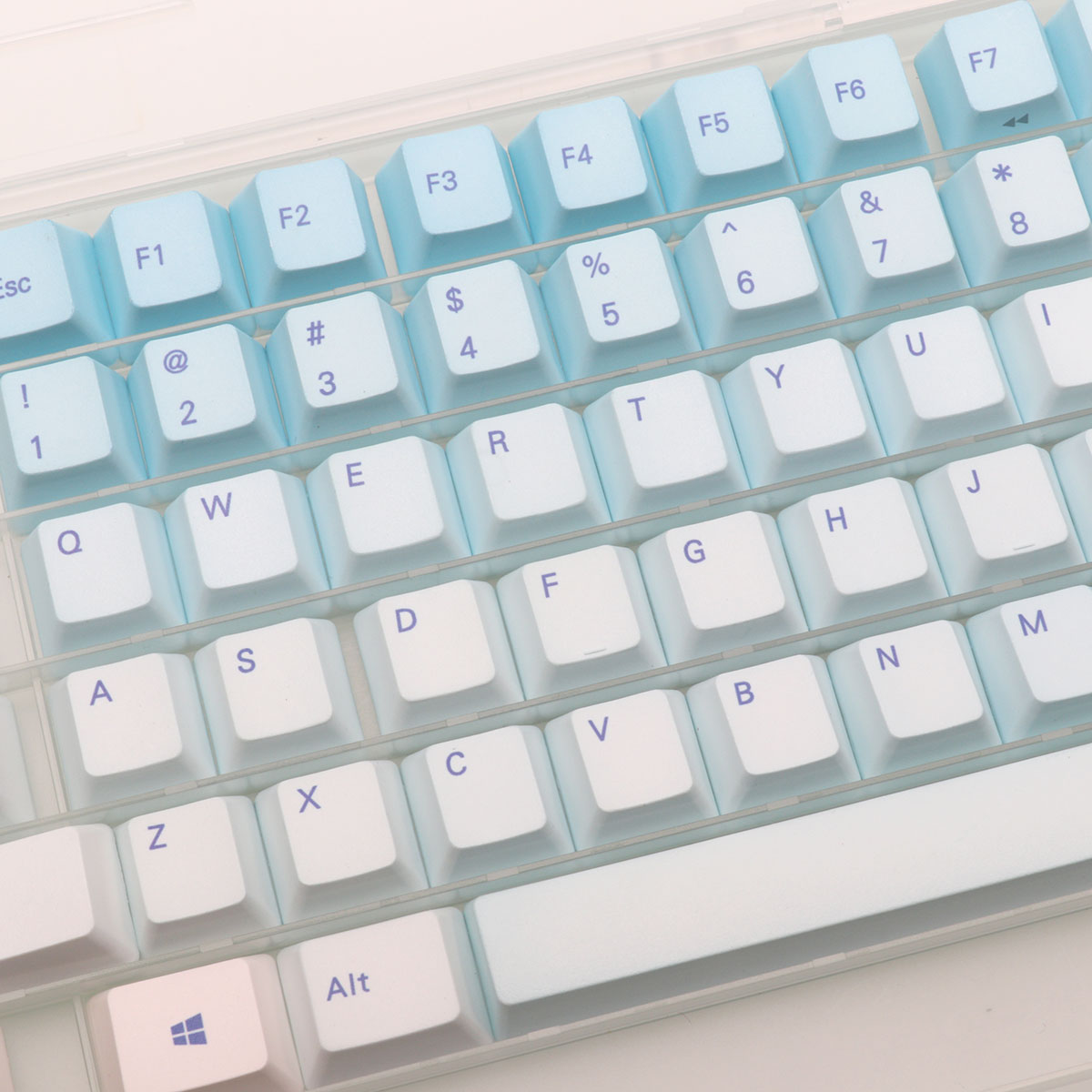 87 Klawiszy Frost Blue Keycaps – Gaming Keyboard Blue Switches recenzja i cena