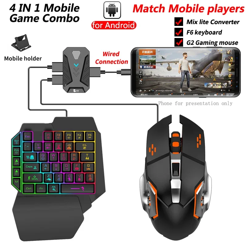 Dostępny od ręki Gamepad Mixli – Gaming Keyboard And Mouse Mobile recenzja i cena
