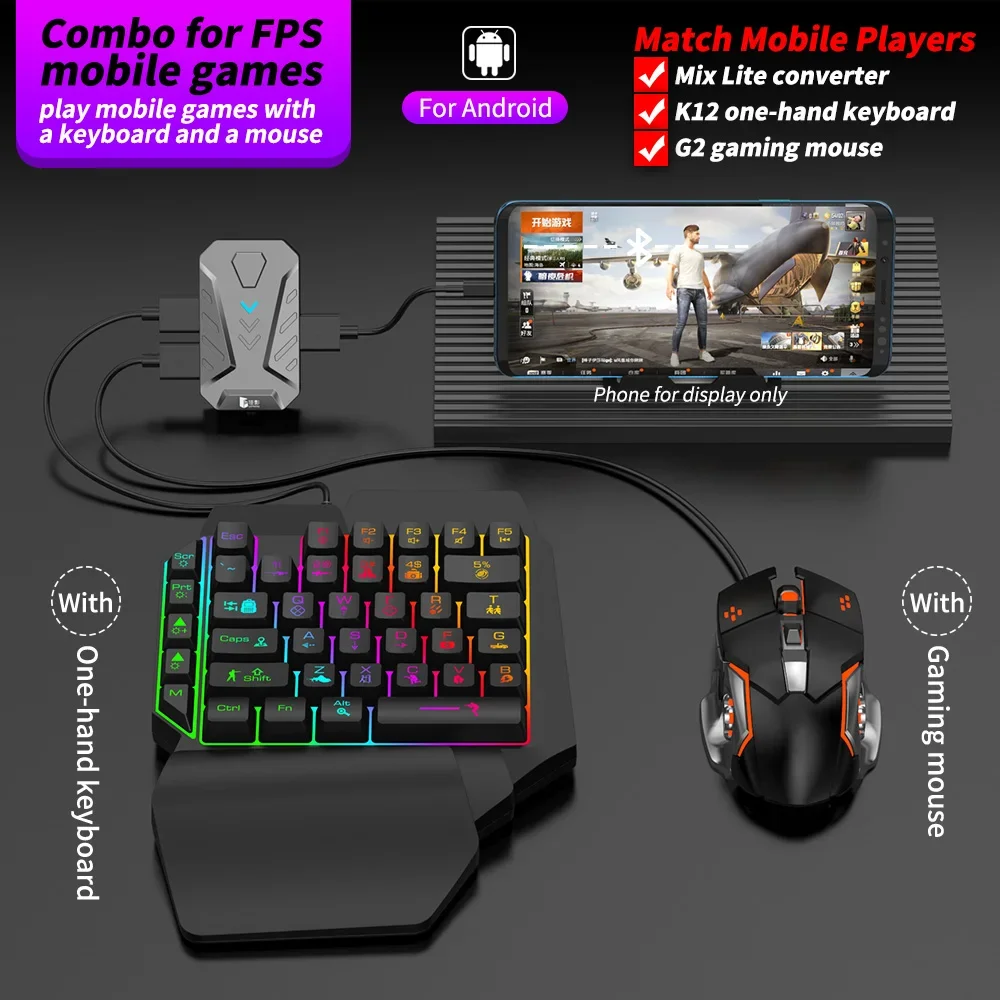 Dostępny od ręki Gamepad Mixli – Gaming Keyboard And Mouse Mobile recenzja i cena