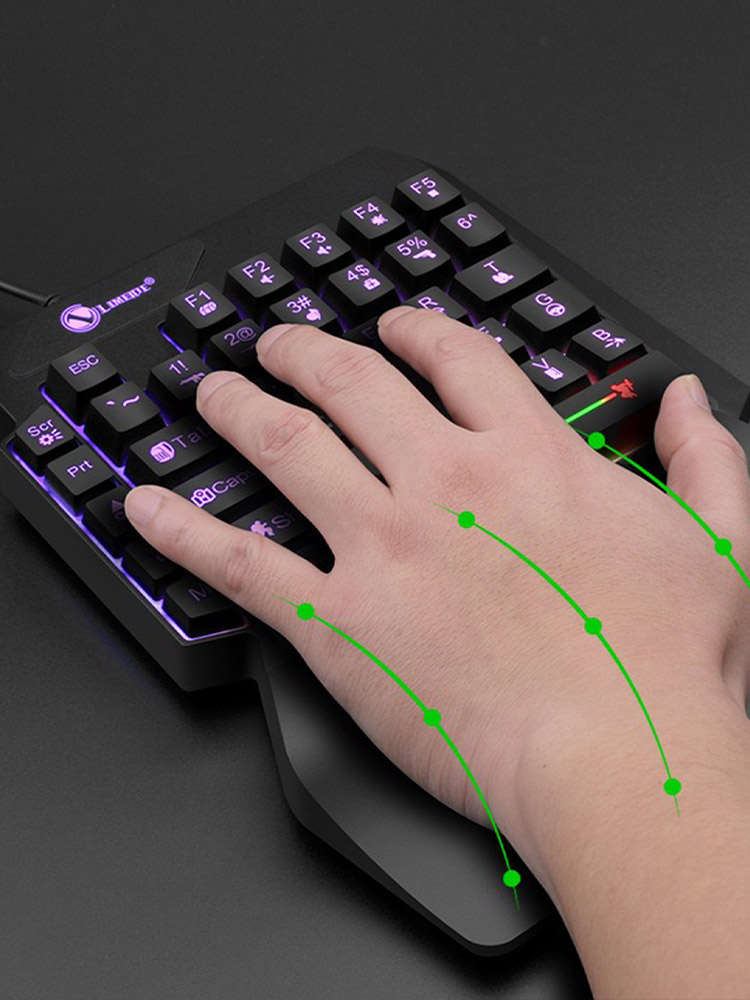 Mechaniczna, jednoręczna, prze – Gaming Keyboard Half recenzja i cena