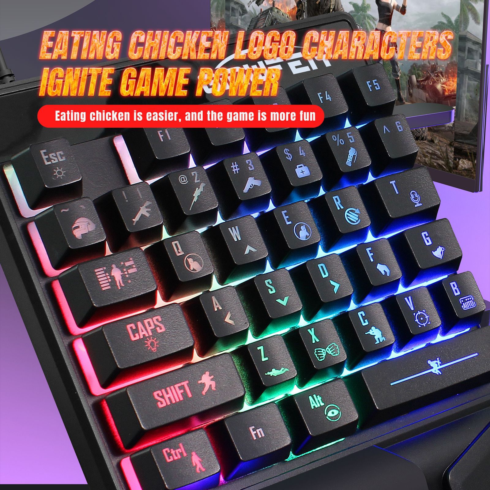 Klawiatura do gier obsługiwana – Gaming Keyboard Half recenzja i cena