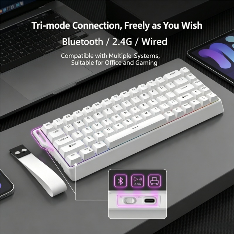 Klawiatura mechaniczna bezprze – Gaming Keyboard Blue Switches recenzja i cena