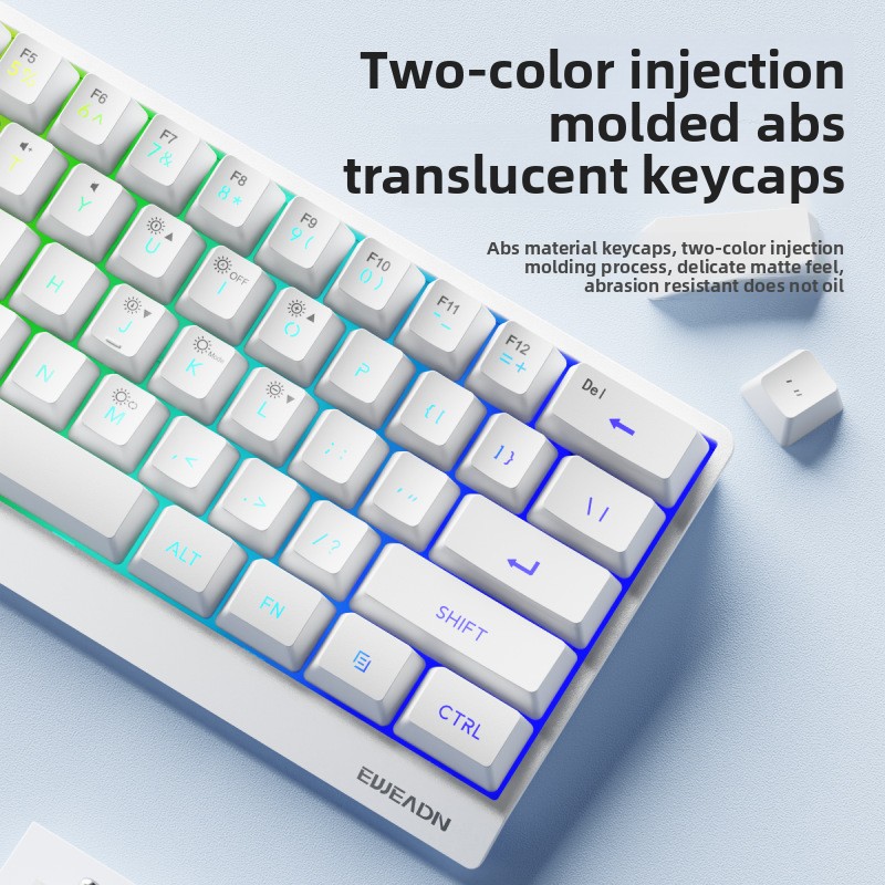 61 klawiszy bezprzewodowa mini – Gaming Keyboard No Noise recenzja i cena