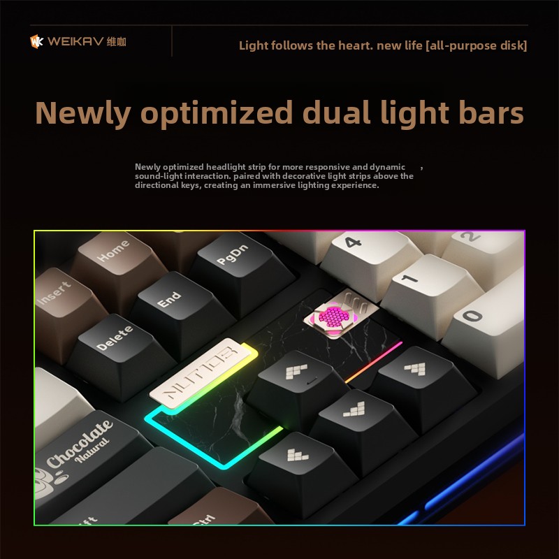 Klawiatura mechaniczna WEIKAV  – Gaming Keyboard Ergo recenzja i cena