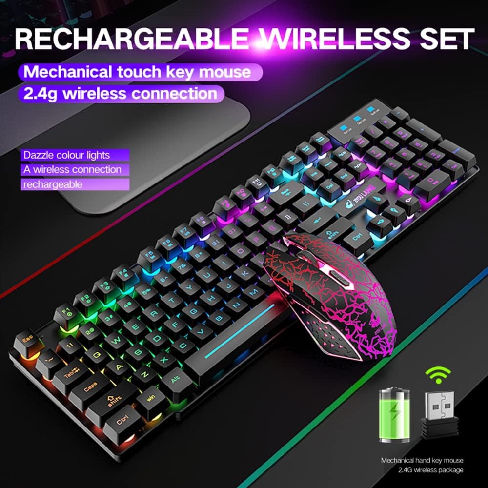 Bezprzewodowy zestaw klawiatur – Gaming Keyboard And Mouse Combo Wireless recenzja i cena
