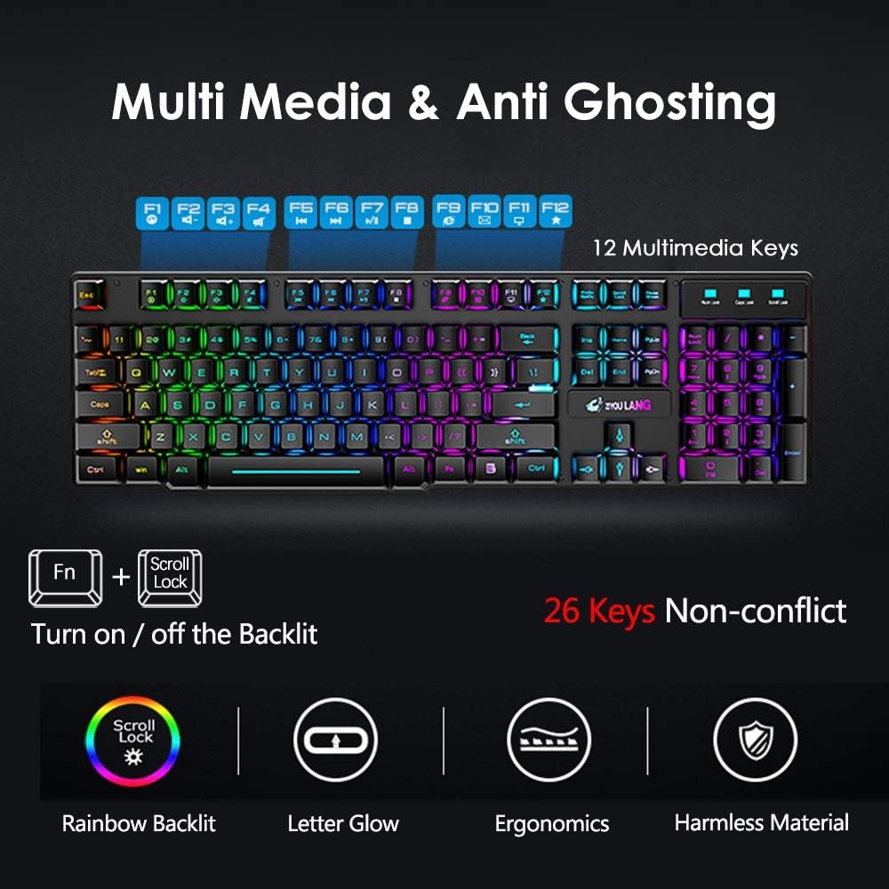 Bezprzewodowy zestaw klawiatur – Gaming Keyboard And Mouse Combo Wireless recenzja i cena