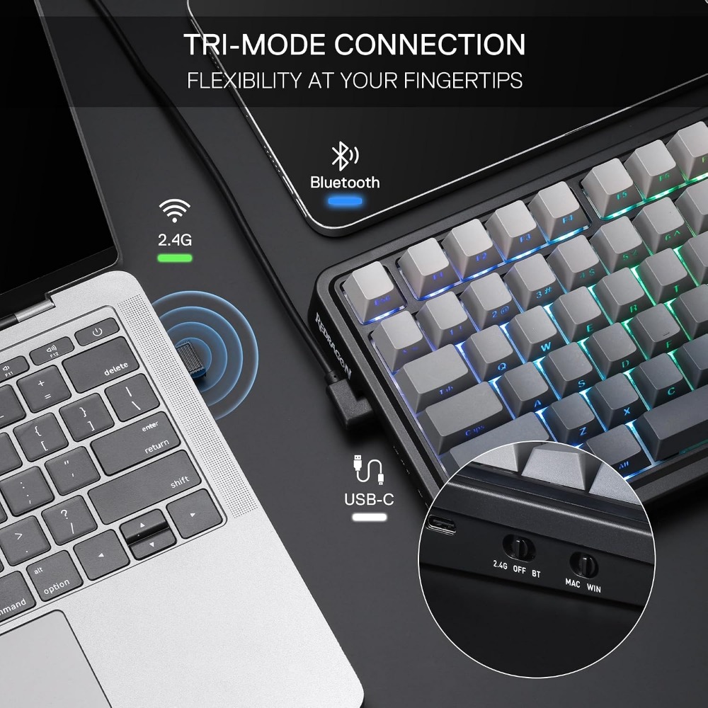 Bezprzewodowa mechaniczna klaw – Gaming Keyboard No Noise recenzja i cena