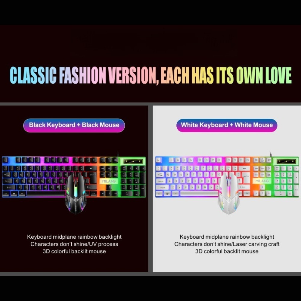 Przewodowy zestaw klawiatury i – Gaming Keyboard Mouse Set recenzja i cena