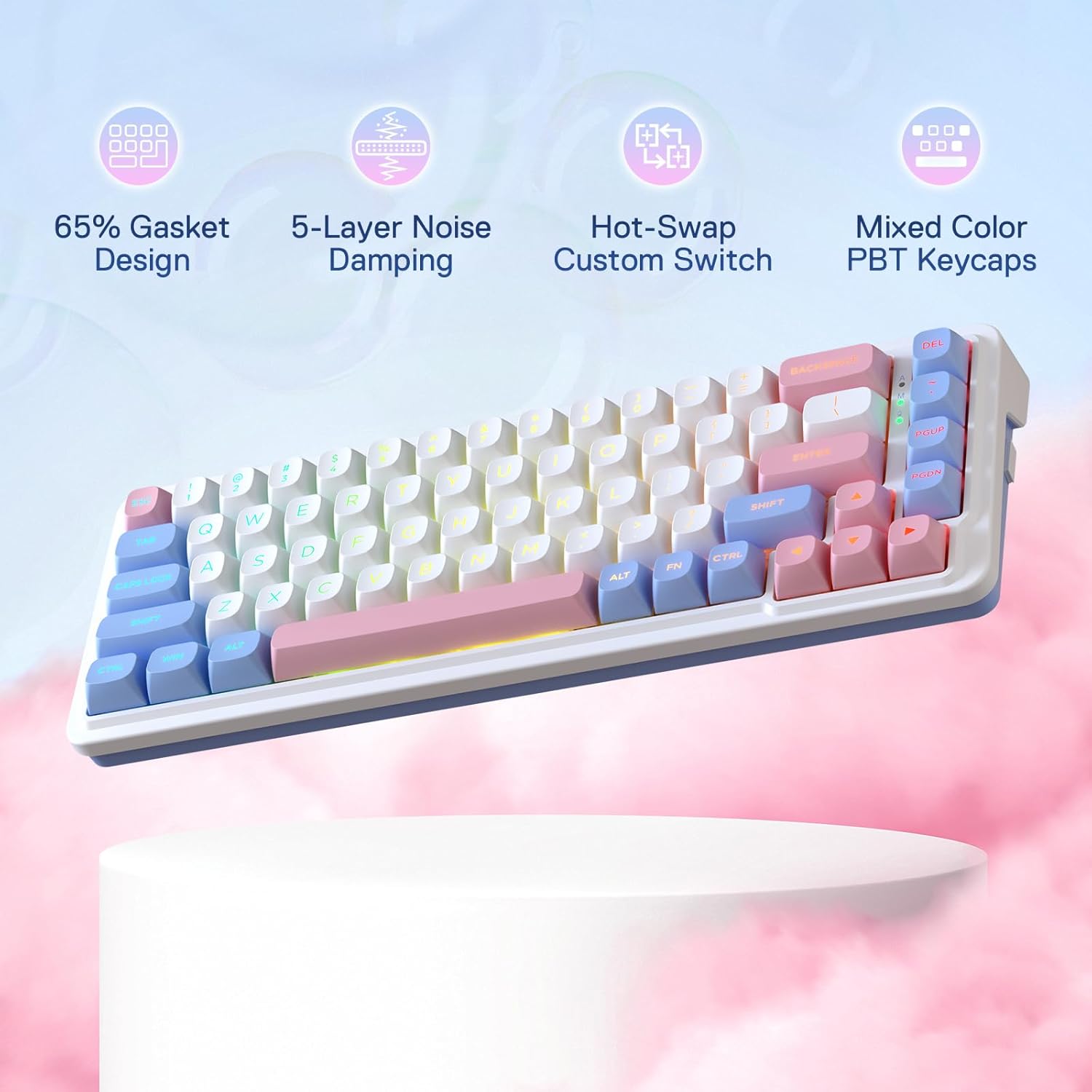 Redragon K709 PRO 65% uszczelk – Gaming Keyboard No Noise recenzja i cena