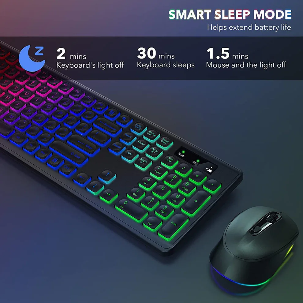 Bezprzewodowa klawiatura i mys – Gaming Keyboard And Mouse Combo Wireless recenzja i cena