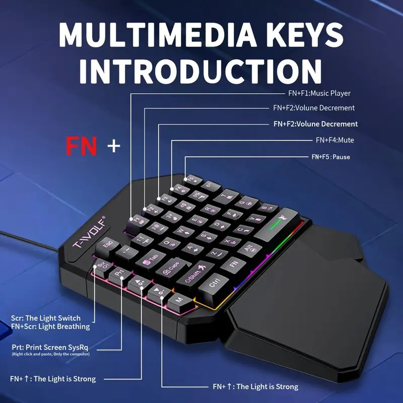 FocusOnPC TF900 2-w-1 Konwerte – Gaming Keyboard And Mouse Mobile recenzja i cena