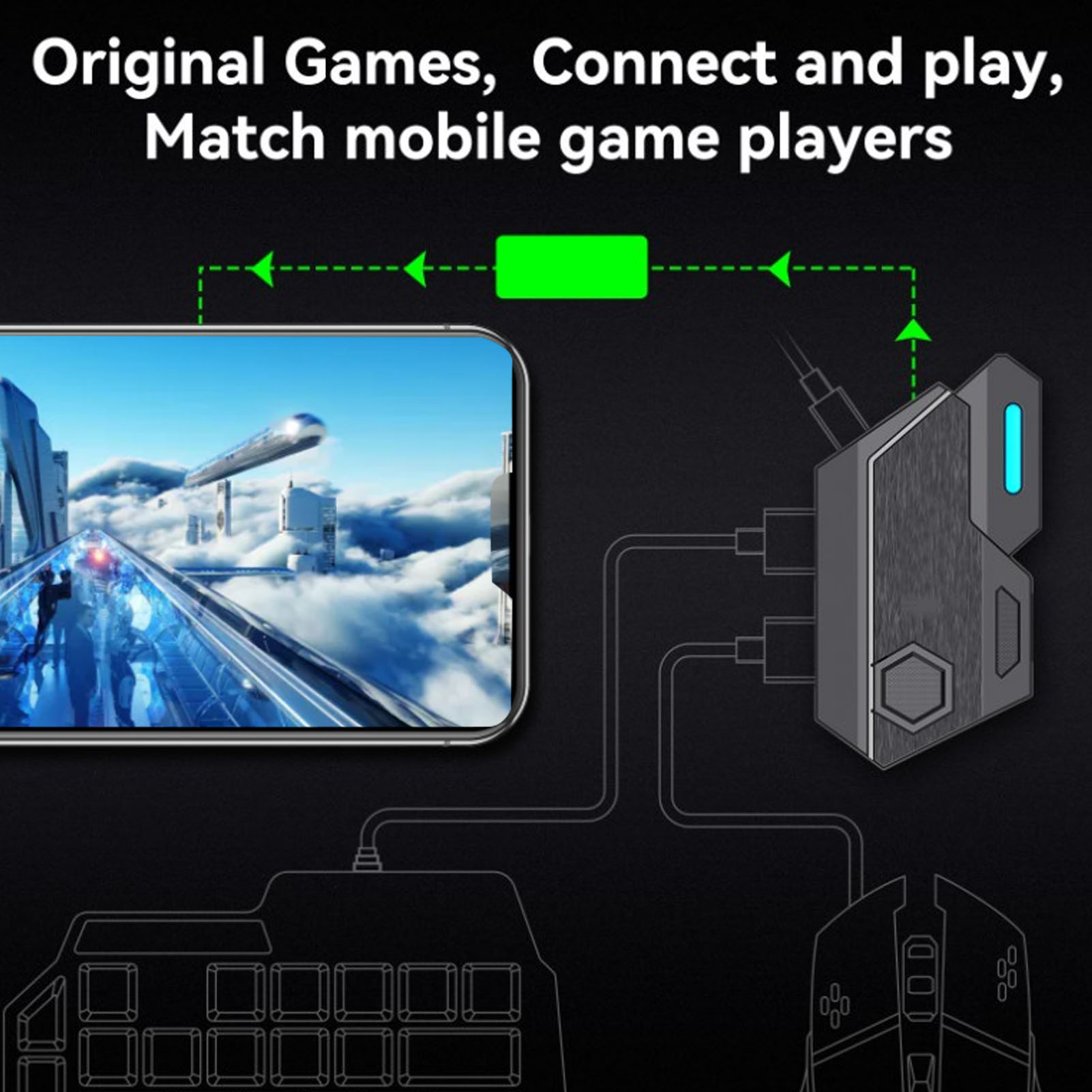 Zestaw do gier mobilnych: klaw – Gaming Keyboard And Mouse Mobile recenzja i cena