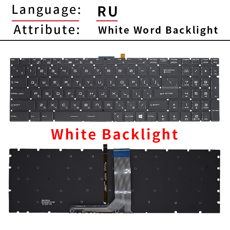 Podświetlana klawiatura US/RU/ – Gaming Keyboard Backlit recenzja i cena