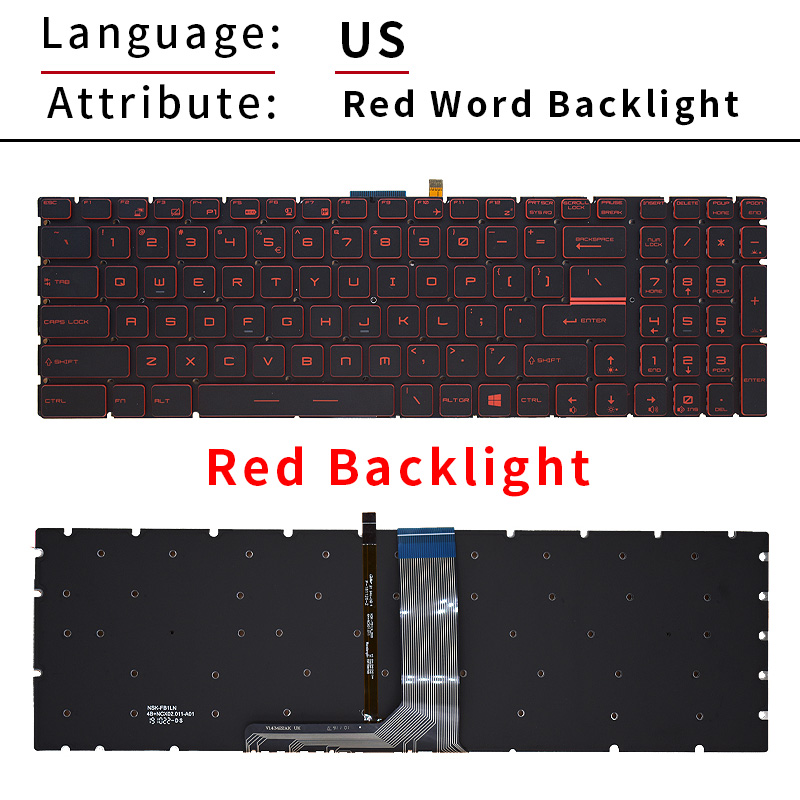 Podświetlana klawiatura US/RU/ – Gaming Keyboard Backlit recenzja i cena