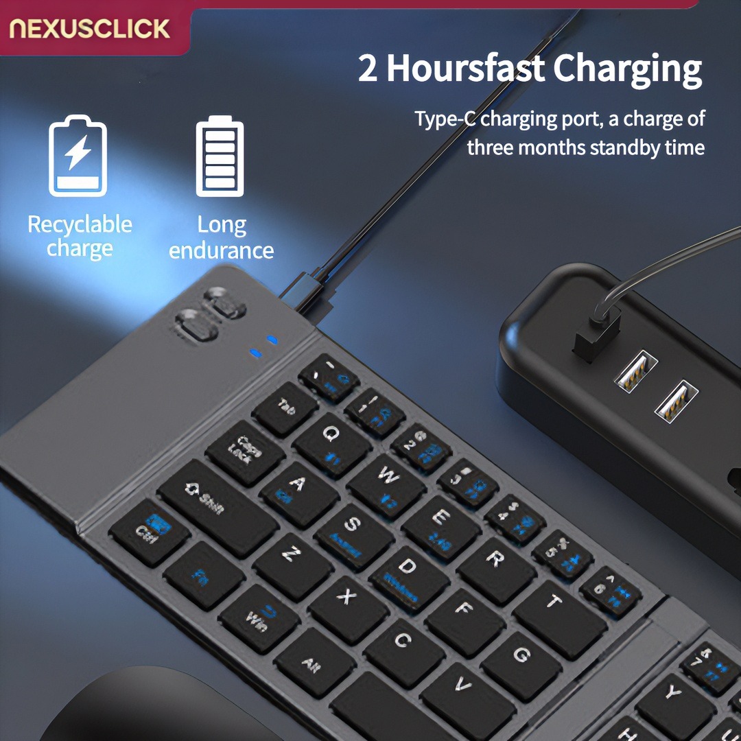 NexusClick Nowy Mini Bezprzewo – Gaming Keyboard And Mouse Combo Wireless recenzja i cena