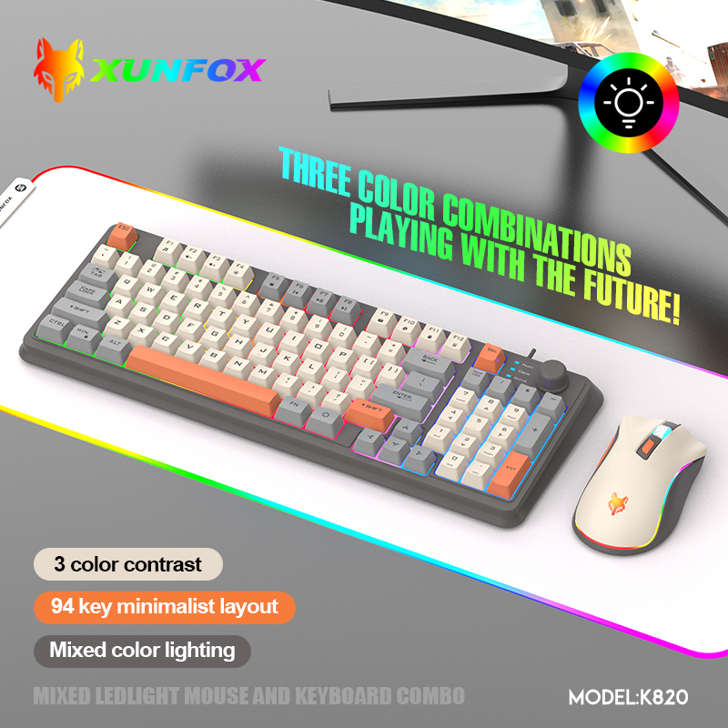 K820 USB Przewodowa klawiatura – Gaming Keyboard And Mouse Combo recenzja i cena