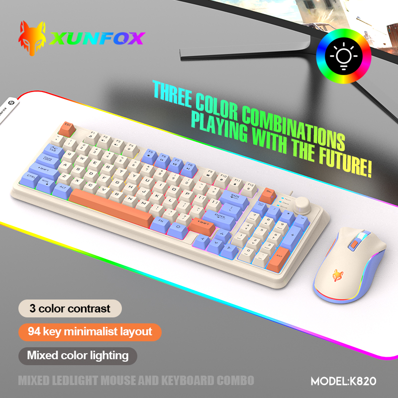 K820 USB Przewodowa klawiatura – Gaming Keyboard And Mouse Combo recenzja i cena