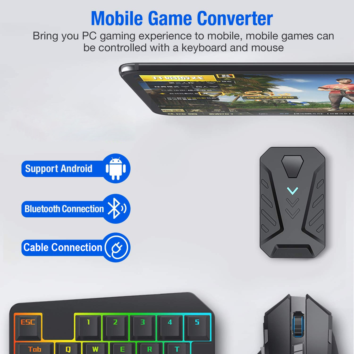Konwerter do gier mobilnych, z – Gaming Keyboard And Mouse Mobile recenzja i cena