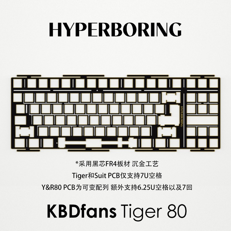 HYPERBORING Tiger80 Płytka poz – Gaming Keyboard Ergonomic recenzja i cena