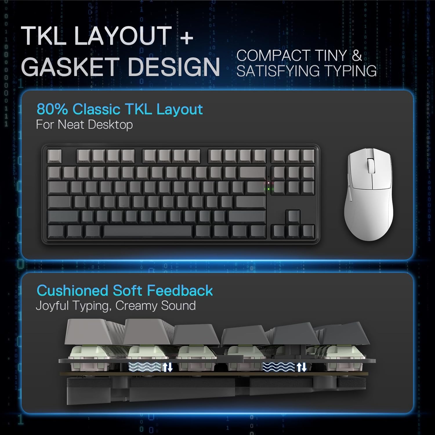 Redragon K707 PRO GB 80% uszcz – Gaming Keyboard No Noise recenzja i cena