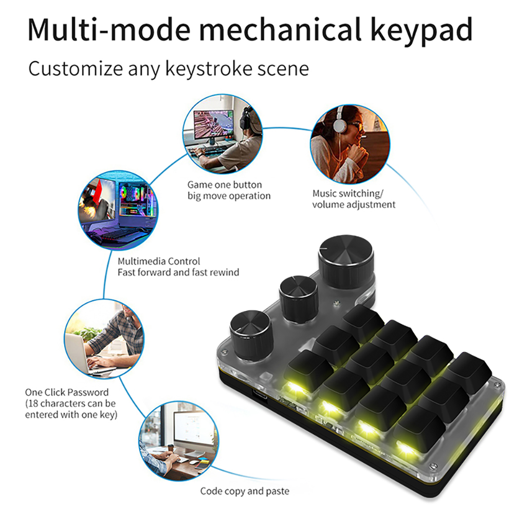 Programowanie Bluetooth Makro  – Gaming Keyboard Mini Mechanical recenzja i cena