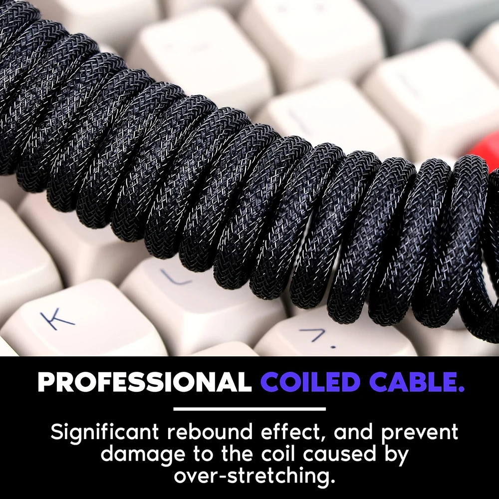 Kabel spiralny do klawiatury 1 – Coiled Usb Cable recenzja i cena
