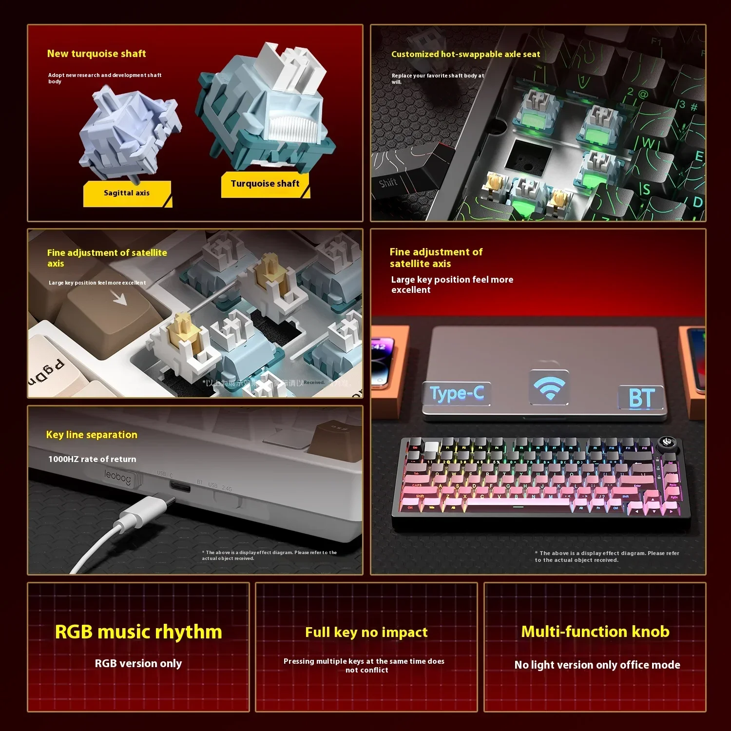 Leobog Hi75C Hi75 Hi75C Pro al – Gaming Keyboard Mini Mechanical recenzja i cena
